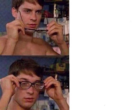 Spiderman Glasses Meme Template Memesportal