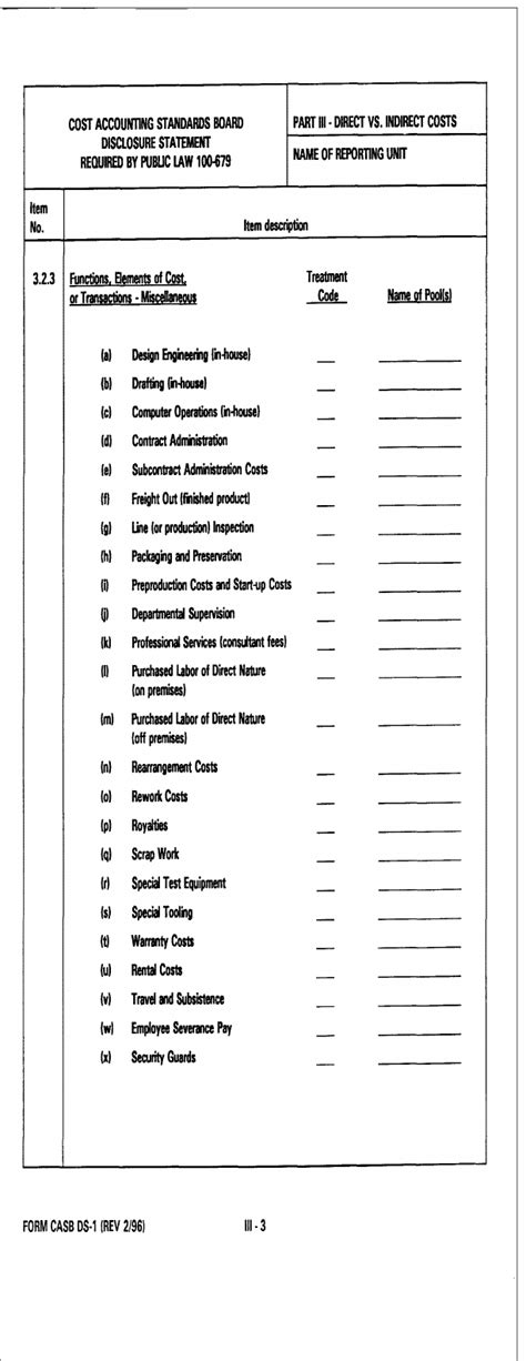 Florida statutes §627.4137 requires you or your insurance agent to disclose the name of each insurance company known to you that may provide you coverage as a result of the accident referenced above, along with the coverage provided. Fill - Free fillable Form CASB DS-1 COST ACCOUNTING STANDARDS BOARD DISCLOSURE STATEMENT PDF form