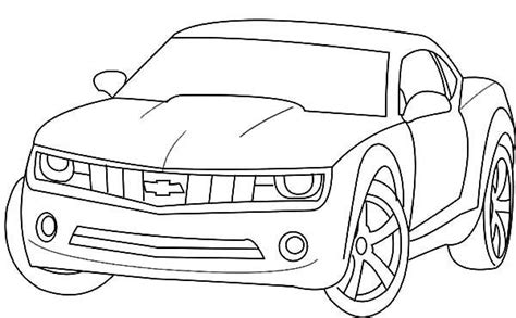 Dibujo De Chevrolet Camaro Para Colorear Dibujos Para Colorear