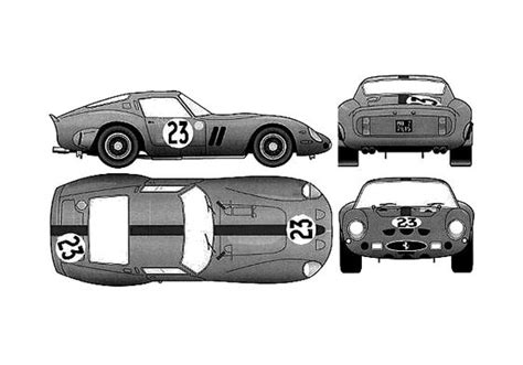 Download Drawing Ferrari 250 Gto Coupe 1962 In Ai Pdf Png Svg Formats
