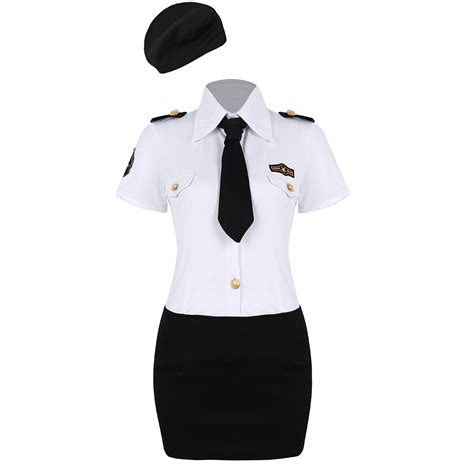 Women Sexy Police Cop Costume Officer Outfit Cosplay Fancy Dress Up Halloween Ebay