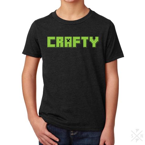 Crafty Minecraft T Shirt For Kids By Shirtnadotees On Etsy Minecraft