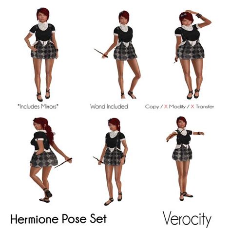 Second Life Marketplace Verocity Hermione Pose Set