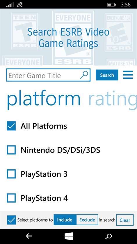 Get Video Game Ratings By Esrb Microsoft Store