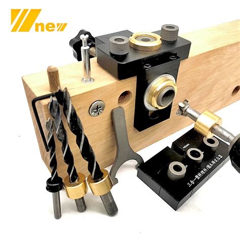 In Woodworking Doweling Jig Kit Mm Wood Dowel Drilling Guide With Positioning Clip