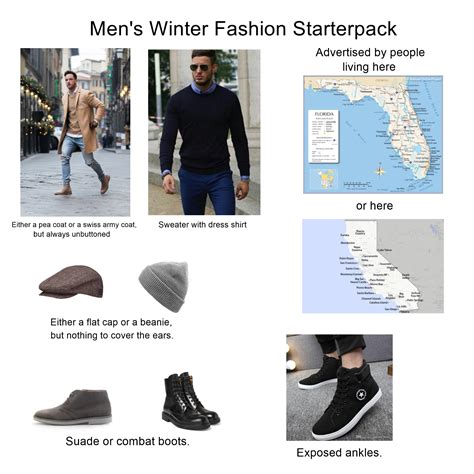 Mens Winter Fashion Starterpack Rstarterpacks Starter Packs