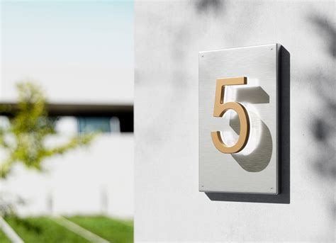 Check out our led house numbers selection for the very best in unique or custom, handmade pieces from our address signs shops. LED Lighted House Number Vertical Backplate 5 - Luxello ...