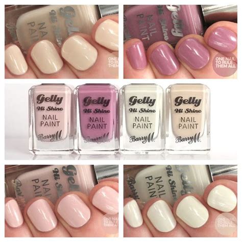 barry m spring summer 2016 gelly collection swatches and review comparison nails barry m