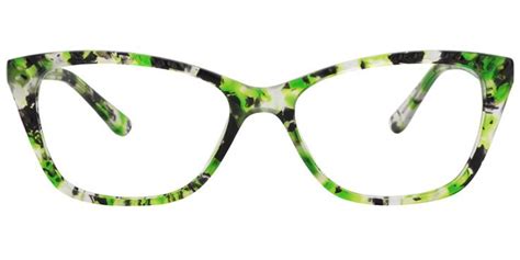 Green Tortoise Cat Eye Glasses Prescription Glasses Tortoise