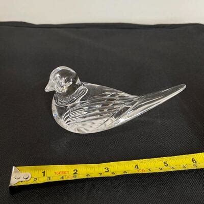 Waterford crystal lighthouse paper weight decor collectible 7 1/2 inches. Waterford Crystal Bird | EstateSales.org