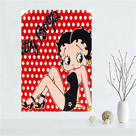 G0216 Custom Betty Boop Anduy Home Decor Modern For Bedroom Canvas Fabric