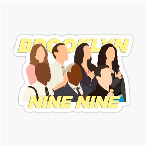 Brooklyn 99 Cast Sticker For Sale By Danaalexandra16 Redbubble