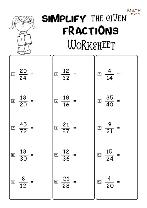 Simple Fractions Of Numbers Worksheets