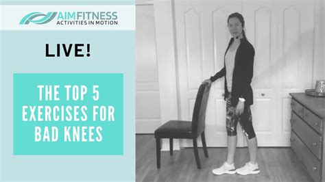 The Top 5 Exercises For Bad Knees Fitness For Adults 50 Youtube