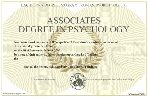 Associates Degree In Psychology