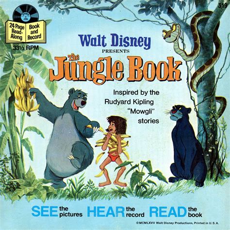 Walt Disney Presents The Jungle Book See Hear Read Soundtrack And Book