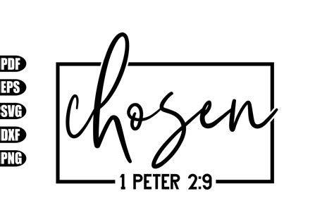 Chosen Svg Graphic By Creativekhadiza124 · Creative Fabrica