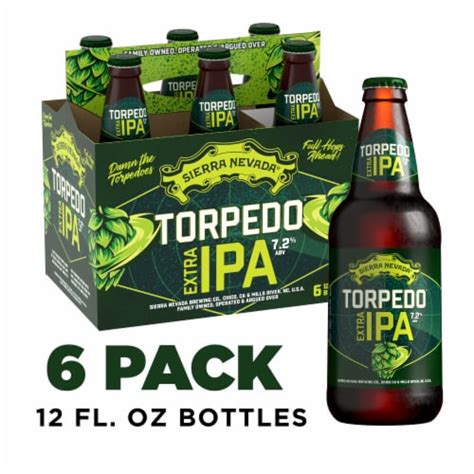 sierra nevada torpedo extra ipa craft beer 6 bottles 12 fl oz qfc