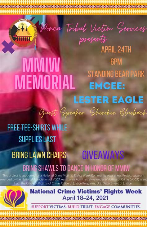 MMIW Memorial- Ponca Tribal Victim Services — Native Alliance Against