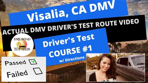 Actual Test Route Visalia Ca Dmv Behind The Wheel Drivers Training