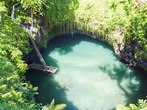 Dive Into The Majestic Blue Waters Of To Sua Ocean Trench In Samoa