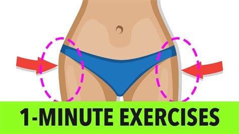 1 Minute Hip Dips Exercises Add Curves And Build Your Hips Youtube
