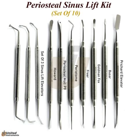 Dental Sinus Lift Curette Periosteal Oral Surgery Elevators Implant Instruments Picclick Uk