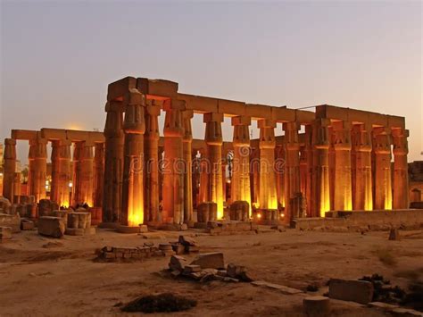 Luxor Temple At Night Egypt Luxor Temple At Night Luxor Egypt