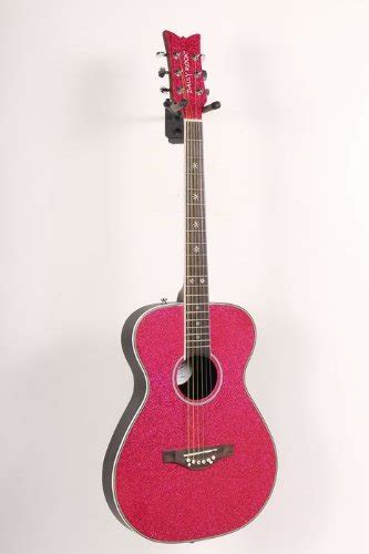 Daisy Rock Pixie Acoustic Guitar Pink Sparkle 886830843617 Andy D