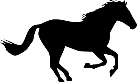 Horse Gallop Silhouette Clip Art Horse Png Download 980584 Free