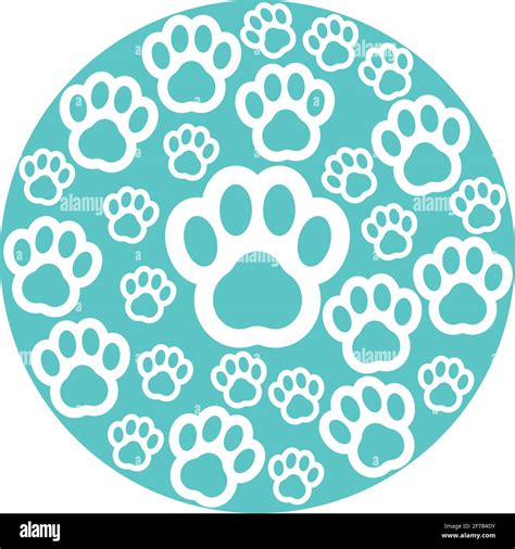 Paw Print Icon Design Template Vector Stock Vector Image And Art Alamy