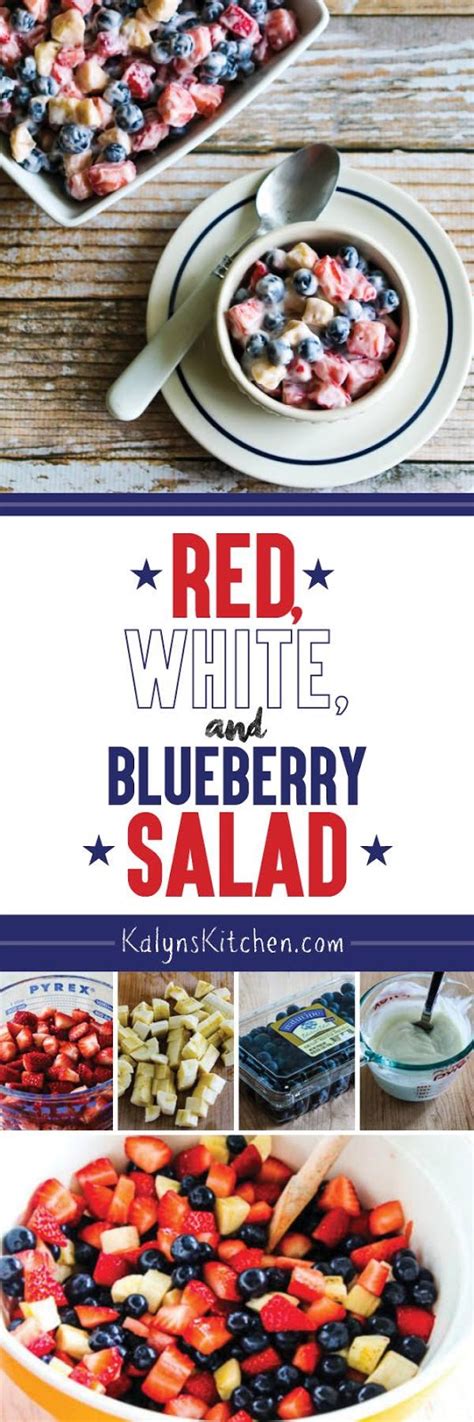 Easy Red White And Blueberry Salad Kalyns Kitchen