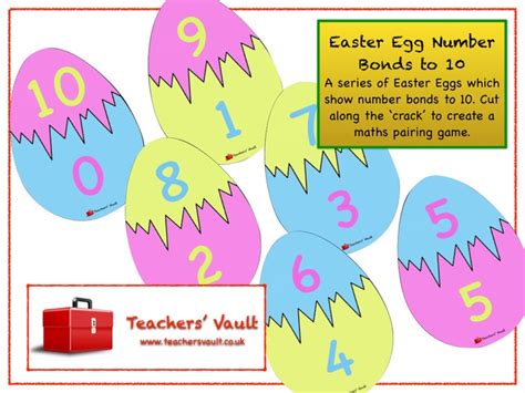 Easter Egg Number Bonds To 10 Teaching Resources