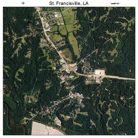 Aerial Photography Map Of St Francisville La Louisiana