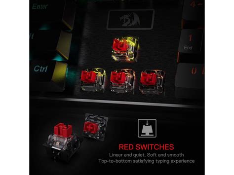 Redragon K556 Rgb Led Backlit Wired Mechanical Gaming Keyboard