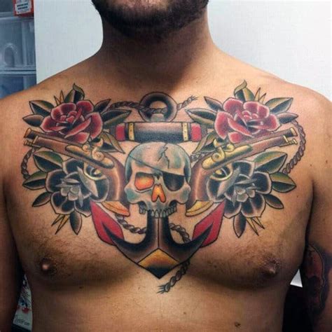 In this blog post, we will talk chest tattoos for men are very popular nowadays. 70 Traditional Anchor Tattoo Designs For Men - Vintage Ideas
