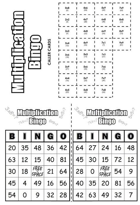 These printable multiplication games make learning to multiply engaging with multiplication games for 3rd grade printable, 2nd graders, 4th graders, and 5th graders too. Check out this multiplication bingo game! | Math - Super ...