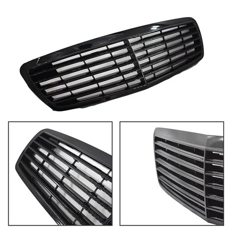 W211 Front Grille Grill S Glossy Black Automotive Replacement Grille