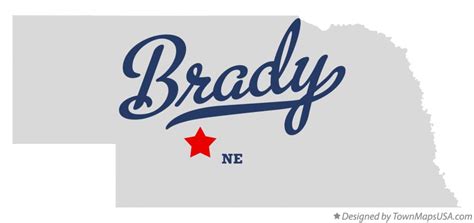 Map Of Brady Ne Nebraska