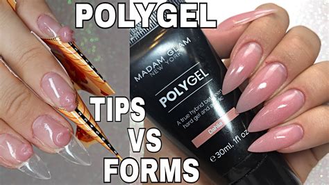 How To Madam Glam Polygel Sculpt Vs Tips Isabelmaynails Youtube