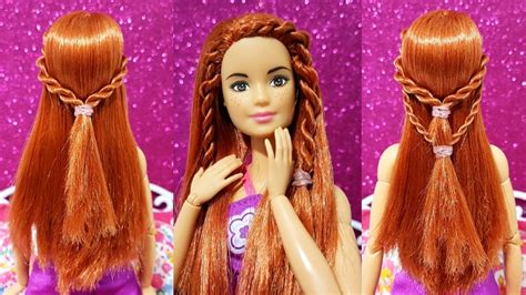 3 peinados en un solo paso para tu barbie ️ ️ ️ youtube