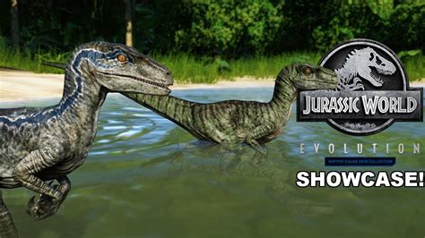 Raptor Squad Skins Showcase New Dlc Pack For Jurassic World Evolution Youtube