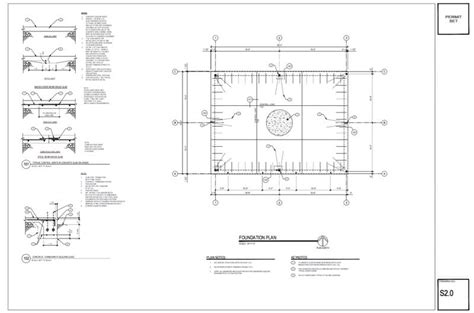 30×40 Metal Building Foundation Plan Qe Engineering