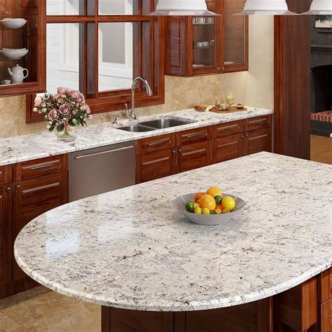 Every time i gaze at any of the models in the quartz collection, i can't help but feel that they would shine into any kitchen and that lowe's has really stepped up its countertop game. Allen + roth Sierra Blanca Granite Kitchen Countertop ...