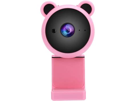 Webcam With Microphone Cute Bear Design Hd 1080p For Pc Desktop