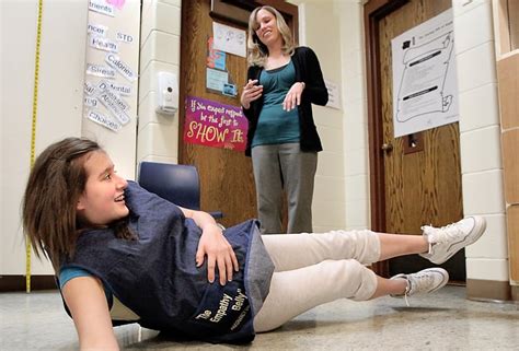 Empathy Belly Drives Home For Students The Effects Of Pregnancy Local