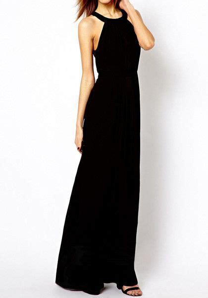 You Cant Go Wrong With A Black Maxi Dress Dresses Sleeveless