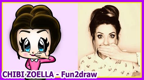 How To Draw Cute Zoella Fun Facts Cartoon Chibi Youtubers