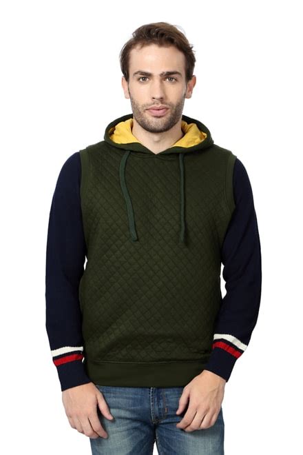 Buy Men Green Patterned Sweater Online 87445 Peter England