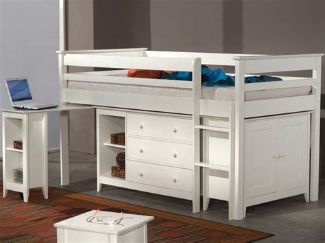 Cotswold Childrens White Cabin Bed Cabin Bed Kids Bedroom Sets Mid